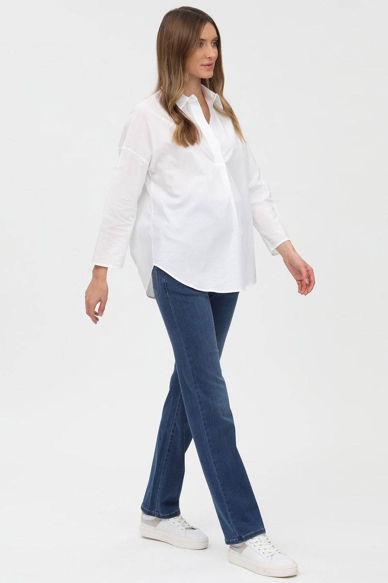 Pietro Brunelli PERFECT STRAIGHT W010 | Jeans Premaman con Gamba Dritta Saldi Di Fabbrica