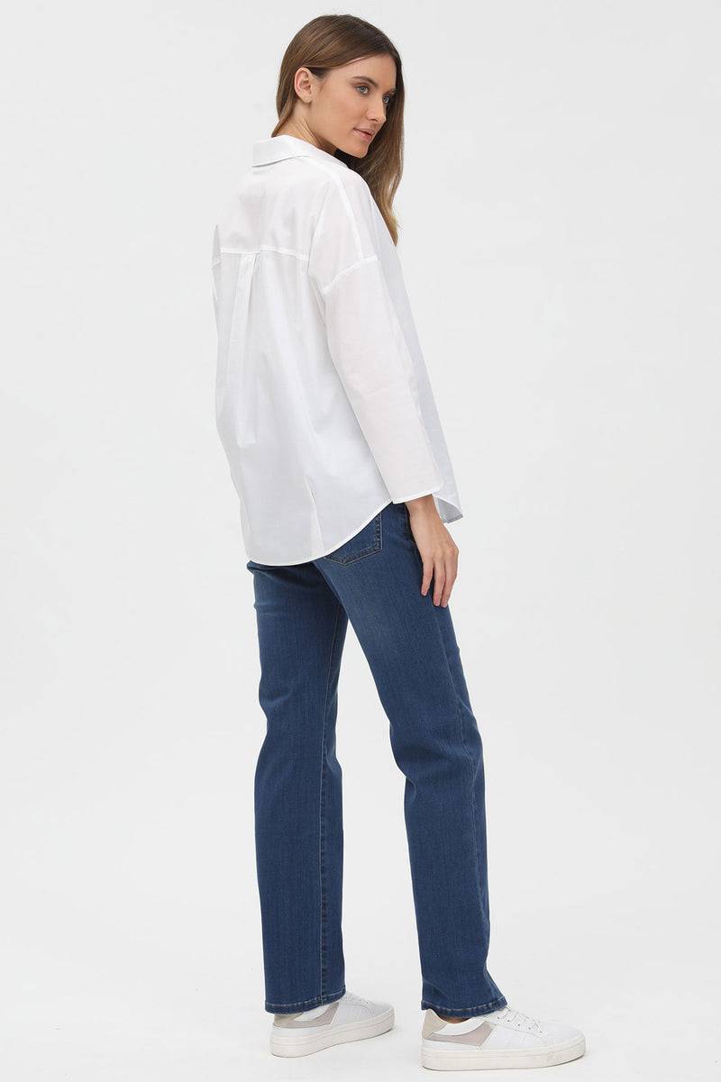 Pietro Brunelli PERFECT STRAIGHT W010 | Jeans Premaman con Gamba Dritta Saldi Di Fabbrica