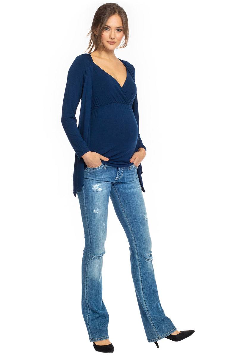 Pietro Brunelli SLIM BOOTCUT W607 | Jeans Premaman con Rotture Italia