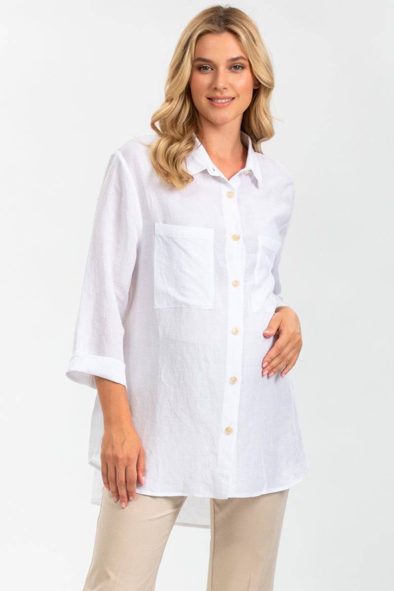 Pietro Brunelli LISA | Camicia Oversize Bianca Vendita