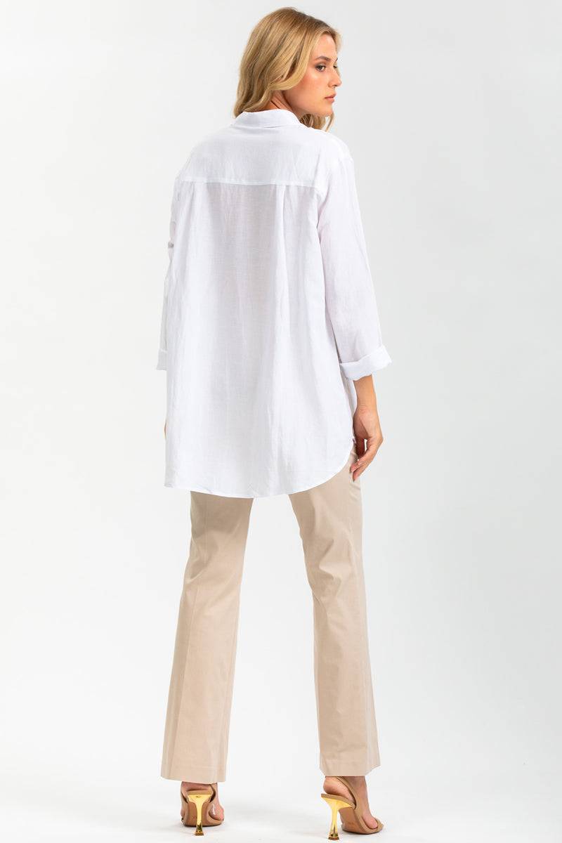 Pietro Brunelli LISA | Camicia Oversize Bianca Vendita