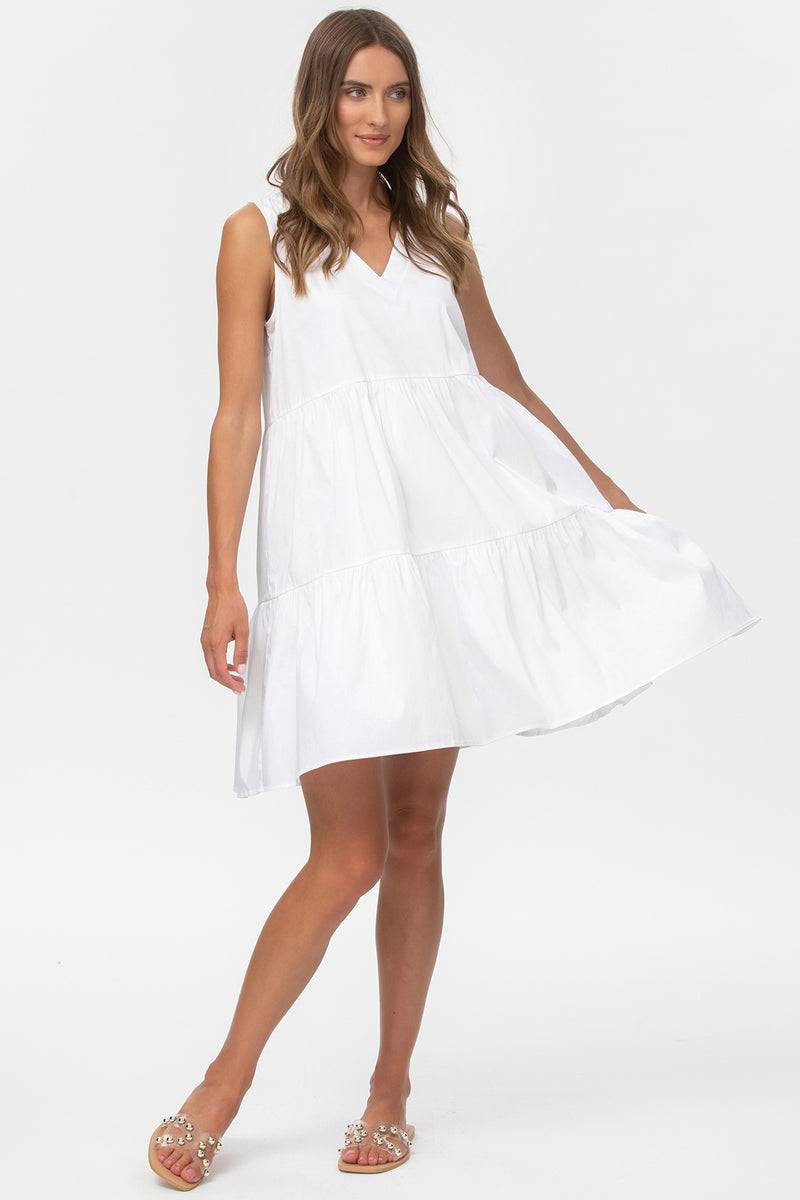 Pietro Brunelli MELODY | Abito Premaman Bianco con scollo a V Negozi Online