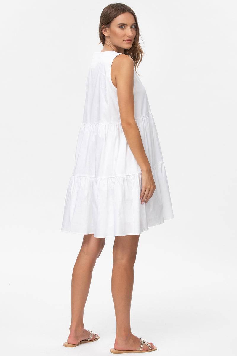 Pietro Brunelli MELODY | Abito Premaman Bianco con scollo a V Negozi Online