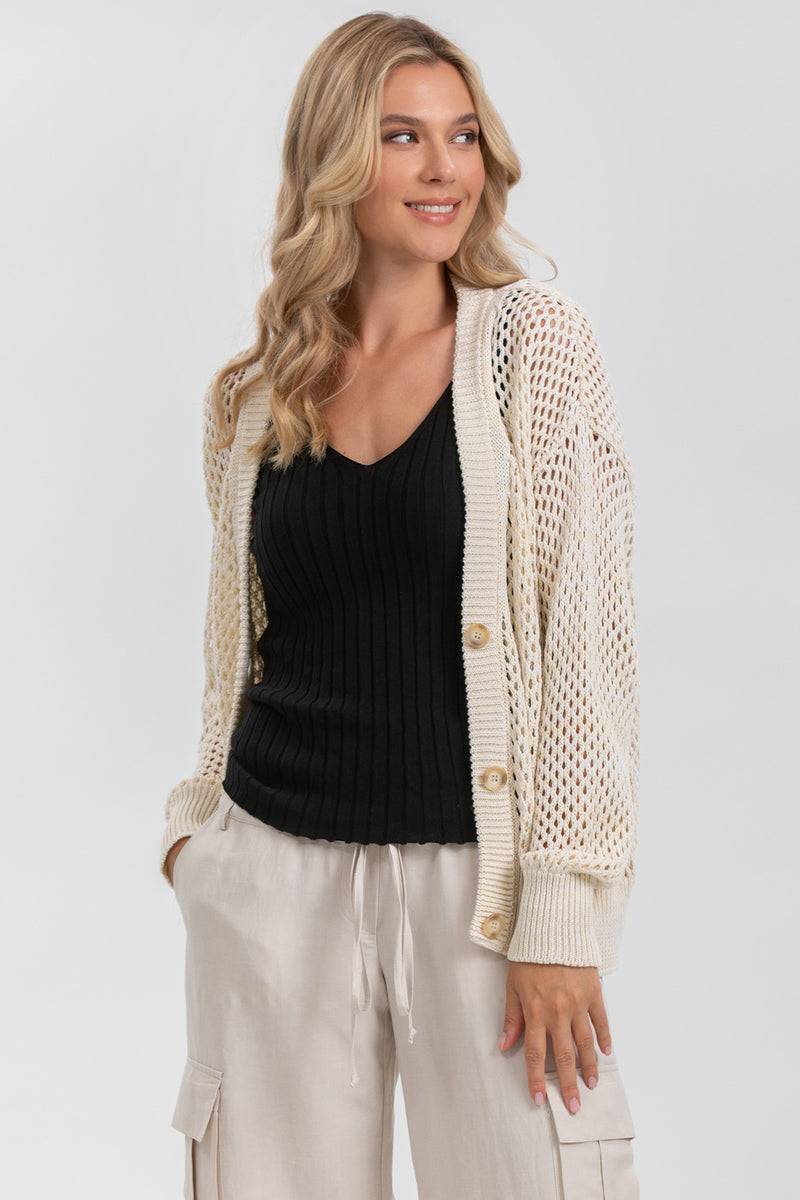 Pietro Brunelli MACY | Cardigan Beige con Bottoni Acquista Ora