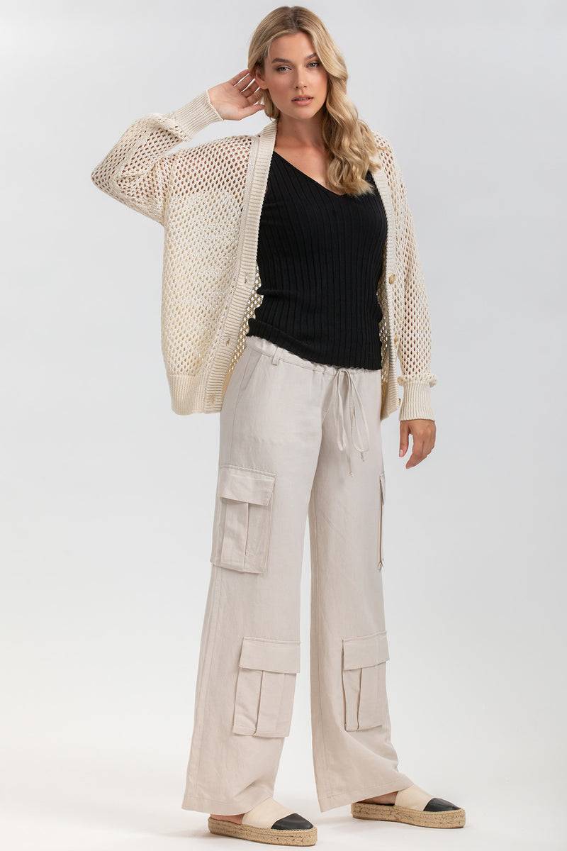 Pietro Brunelli MACY | Cardigan Beige con Bottoni Acquista Ora