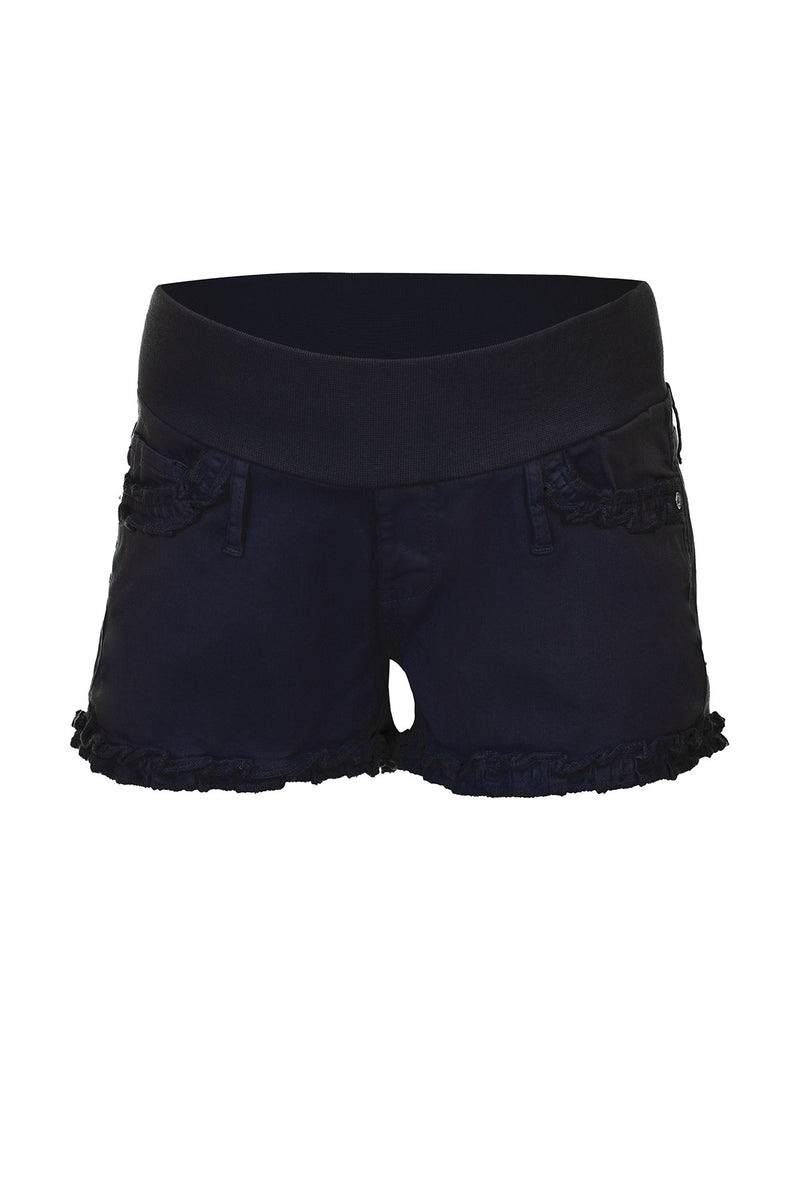 Pietro Brunelli BONNIE MINI SHORTS BLU | Pantaloncini Premaman in Cotone Vendita Economica