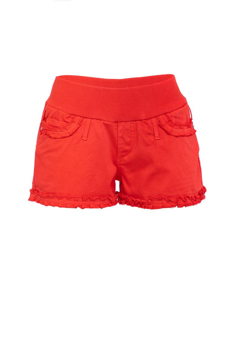 Pietro Brunelli BONNIE MINI SHORTS ROSSI | Pantaloncini Premaman in Cotone Vendite Flash