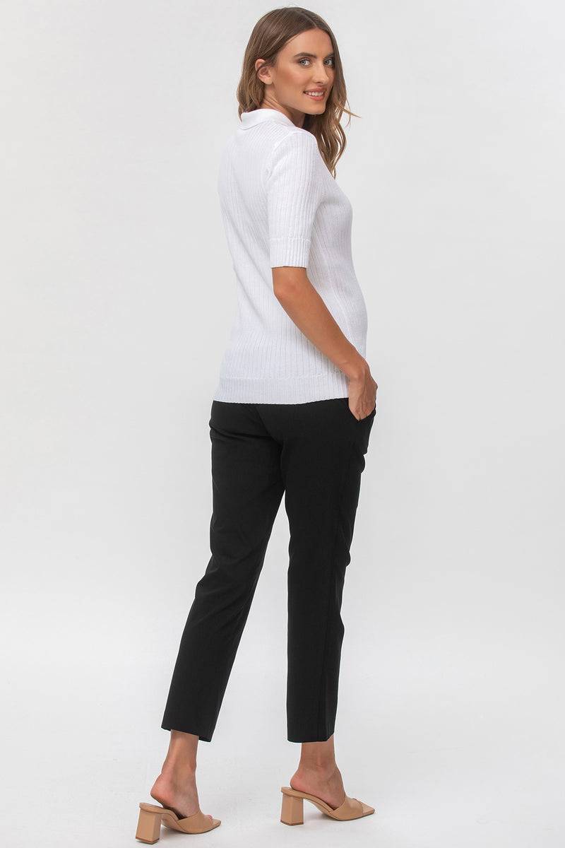 Pietro Brunelli ELWOOD | Pantaloni Premaman Elasticizzati Neri Nuovo