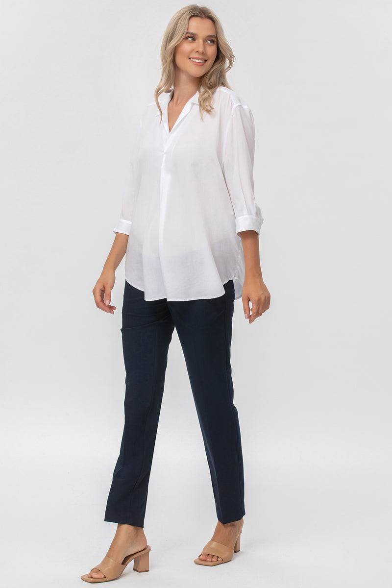 Pietro Brunelli HARRY | Pantalone Premaman Slim Fit da Ufficio Blu Spedizione Gratuita