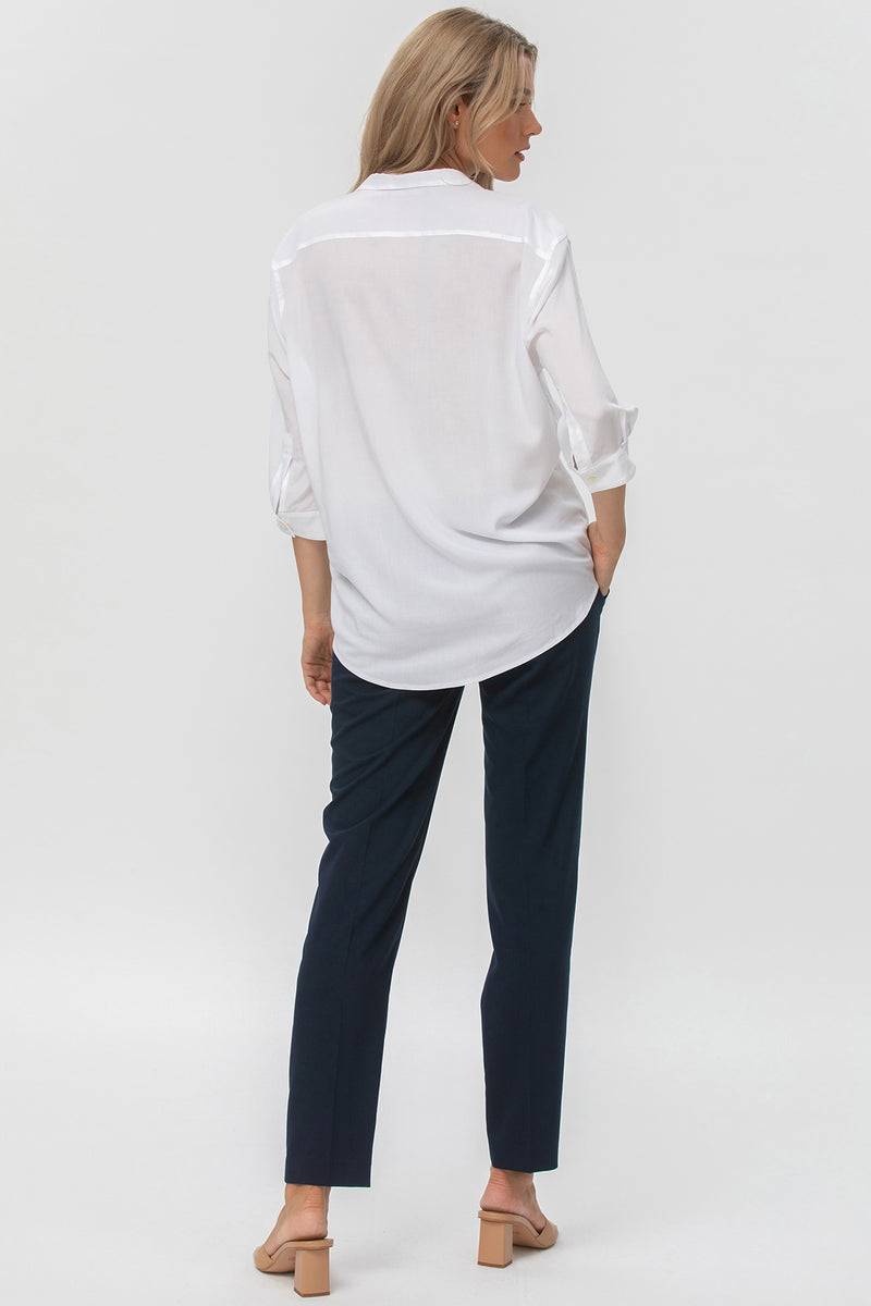 Pietro Brunelli HARRY | Pantalone Premaman Slim Fit da Ufficio Blu Spedizione Gratuita