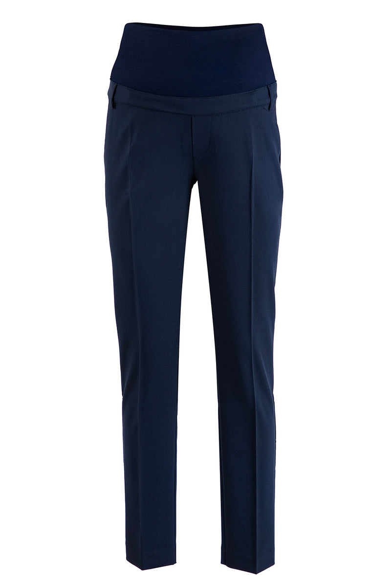 Pietro Brunelli HARRY | Pantalone Premaman Slim Fit da Ufficio Blu Spedizione Gratuita