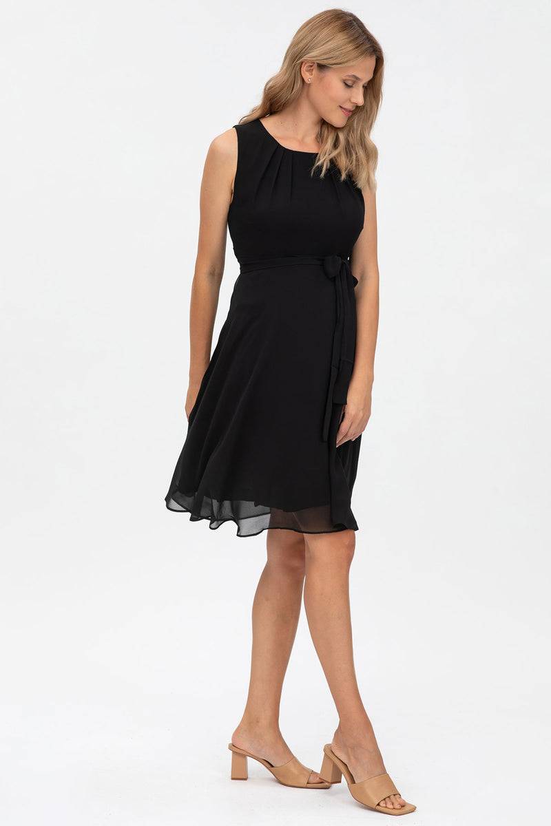 Pietro Brunelli TAMIGI | Abito Premaman in Chiffon Nero Affare Del Giorno