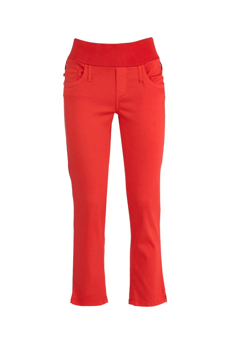 Pietro Brunelli CAPRI ROSSO | Pantaloni Premaman in Cotone Elasticizzato Sconto