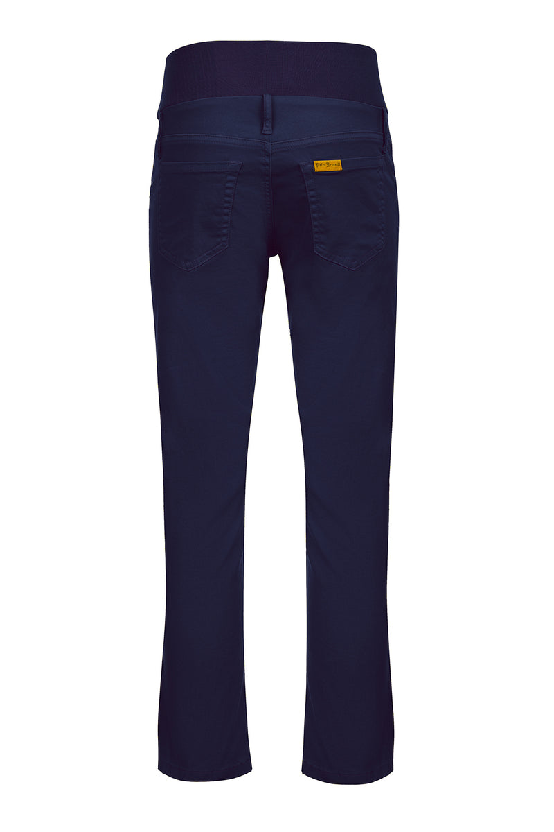 Pietro Brunelli CAPRI BLU | Pantaloni Premaman in Cotone Elasticizzato Offerta