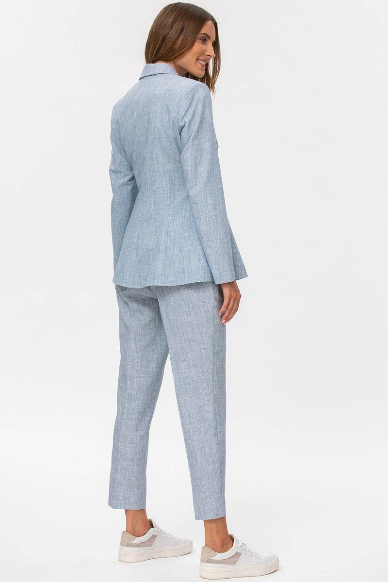 Pietro Brunelli KATE | Pantalone Premaman da Ufficio Azzurro Saldi
