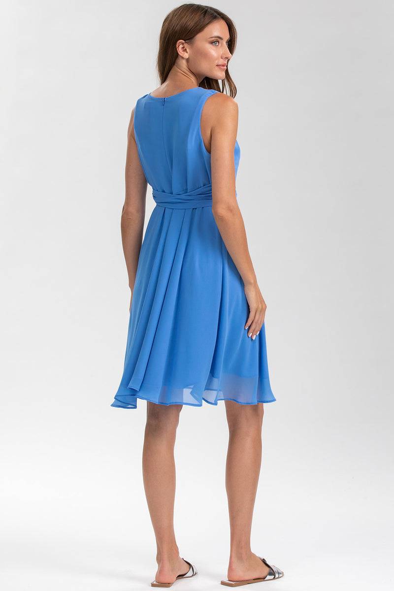 Pietro Brunelli TAMIGI | Abito Premaman in Chiffon Blu Cielo Offerte
