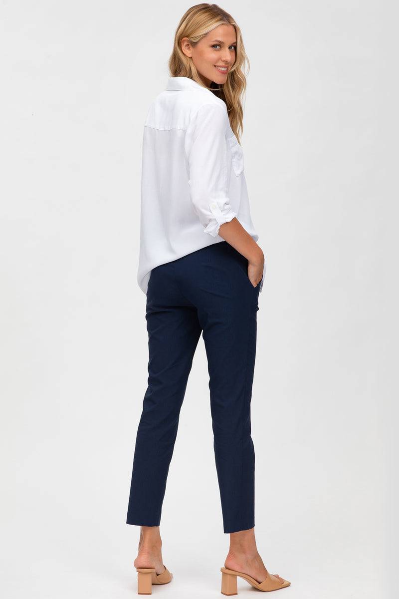 Pietro Brunelli ELWOOD | Pantaloni Premaman Elasticizzati Blu Negozio