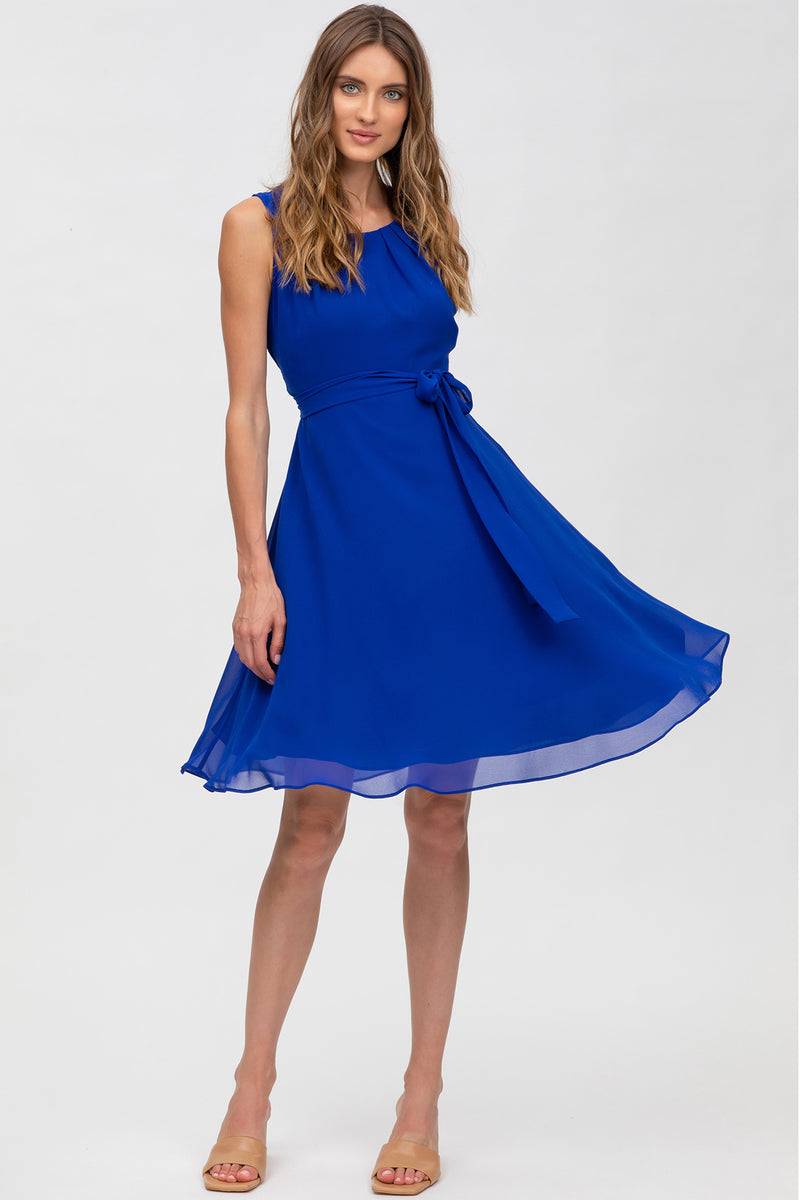 Pietro Brunelli TAMIGI | Abito Premaman in Chiffon Blu Zaffiro In Linea