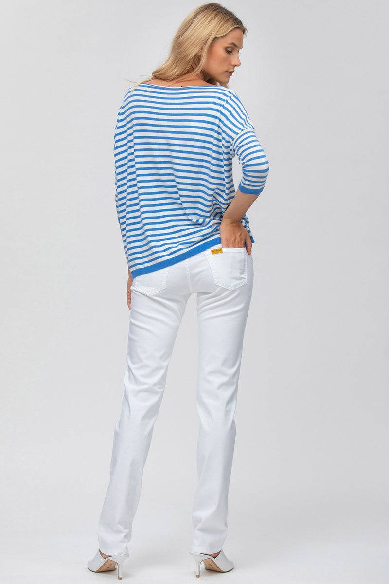 Pietro Brunelli MODERN STRAIGHT | Jeans Premaman Bianco in Cotone Negozi Online
