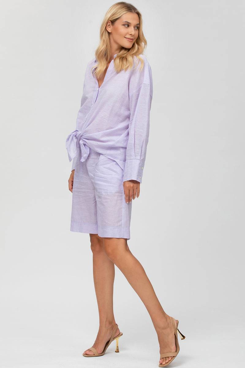 Pietro Brunelli JANE SHORTS | Pantaloncini Premaman in Lino Acquista Ora