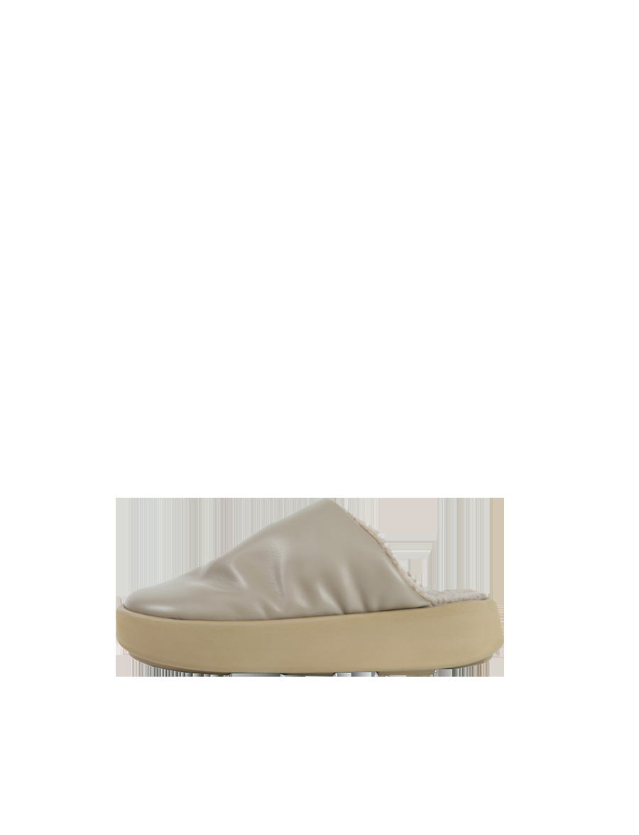 Piumestudio Sabot Sky + Fur Toupe Saldi Di Fabbrica