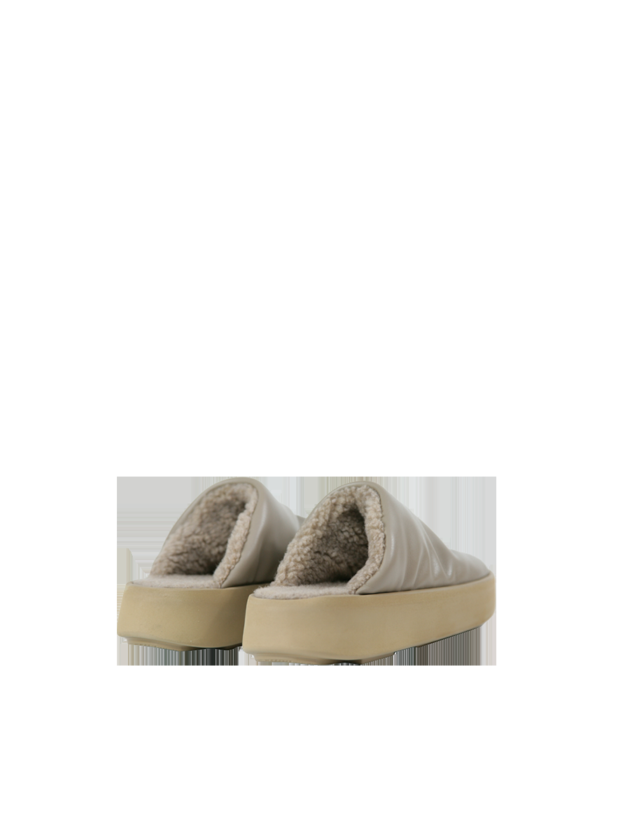 Piumestudio Sabot Sky + Fur Toupe Saldi Di Fabbrica