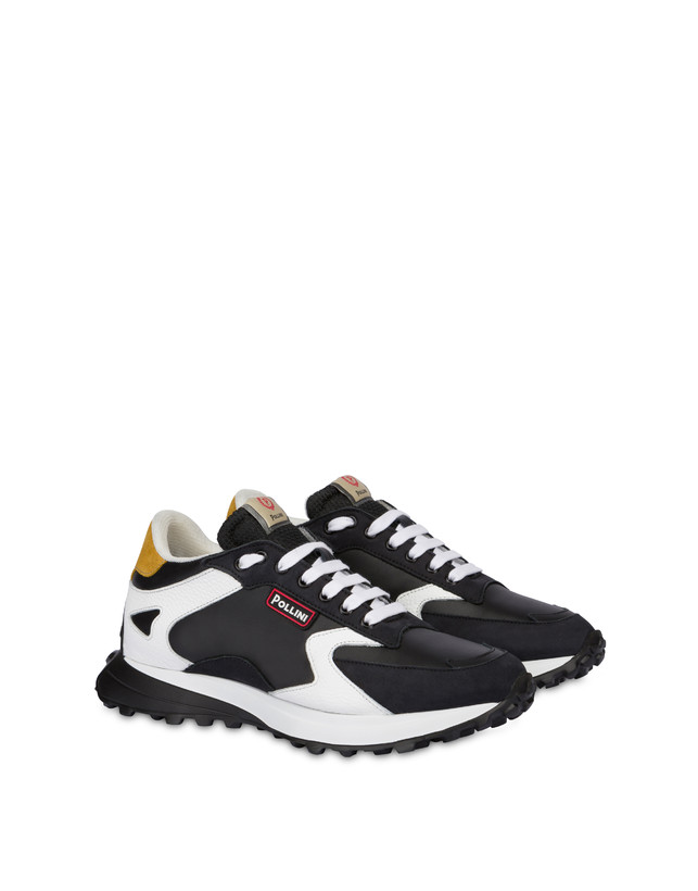 ﻿Pollini Sneakers Con Suola Chunky Bold Running Nero/nero/bianco/nero/senape Hotsell