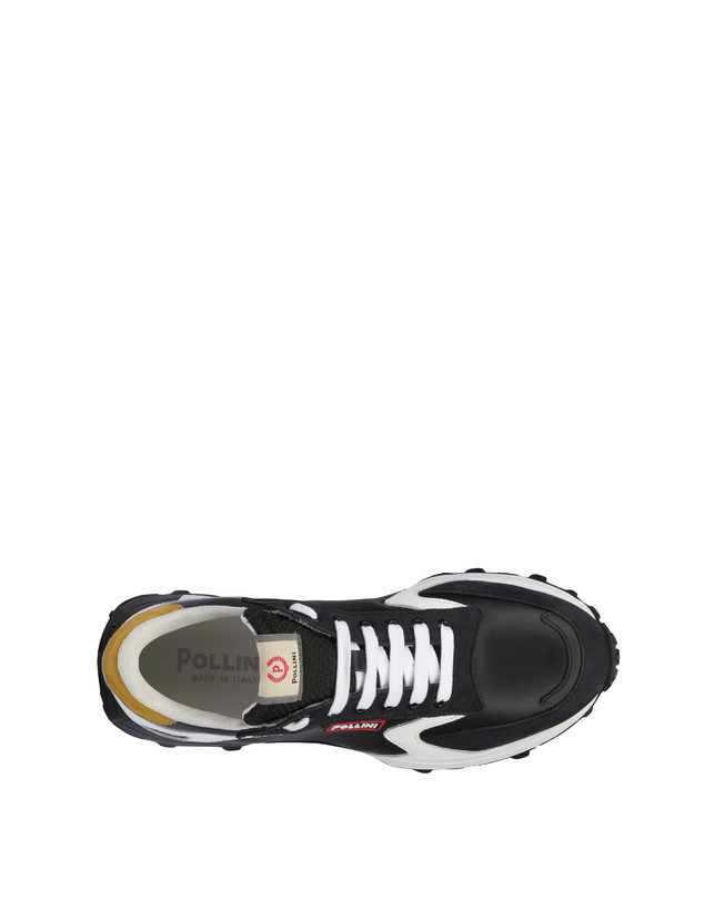 ﻿Pollini Sneakers Con Suola Chunky Bold Running Nero/nero/bianco/nero/senape Hotsell