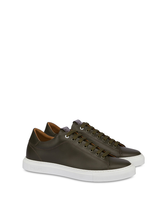 Pollini Sneakers In Vitello Tennis Club Militare Vendita Calda