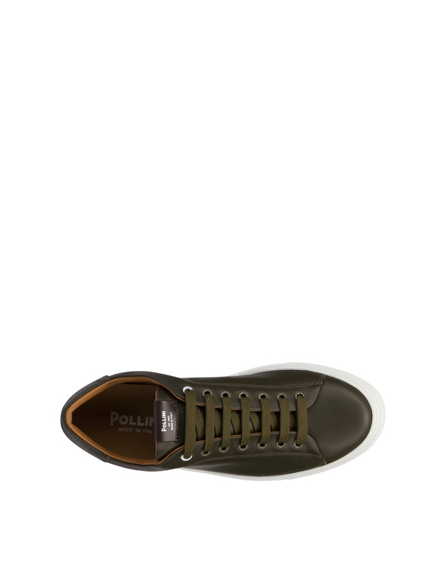 Pollini Sneakers In Vitello Tennis Club Militare Vendita Calda