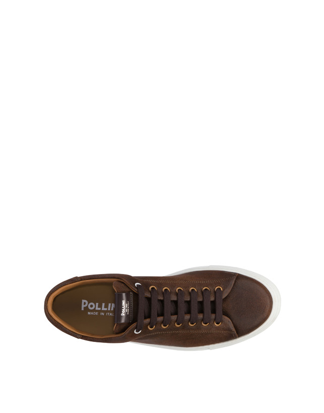 Pollini Sneakers In Crosta Tennis Club T.moro Negozio