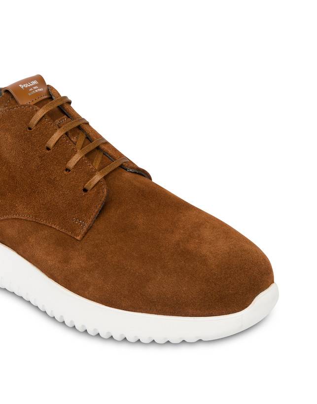 Pollini Desert Boot In Crosta Norfolk Cuoio In Saldo
