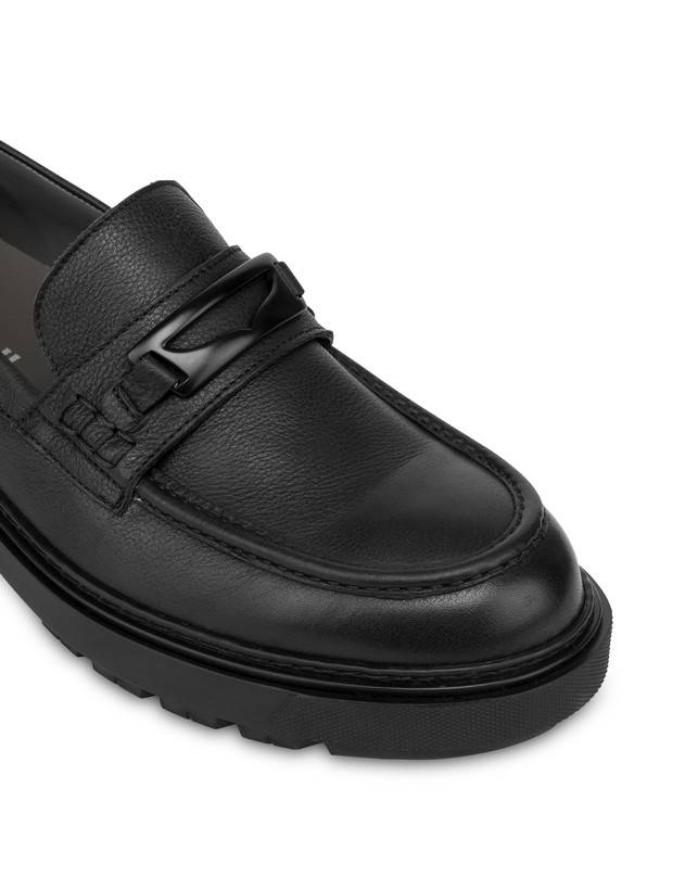 Pollini Mocassini In Vitello Kent Nero Nuovo