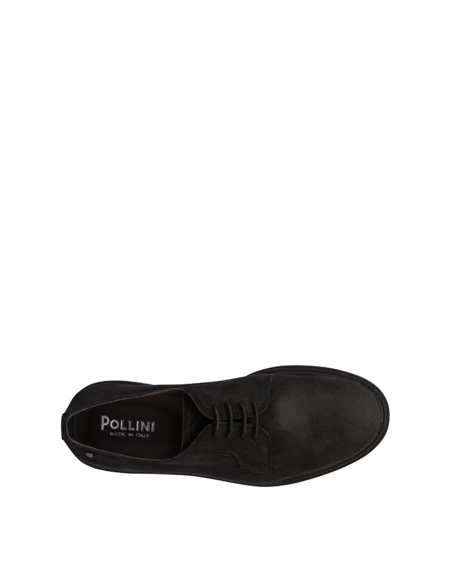 Pollini Derby In Crosta Cerata Gentlemen's Club Nero Soddisfazione Garantita