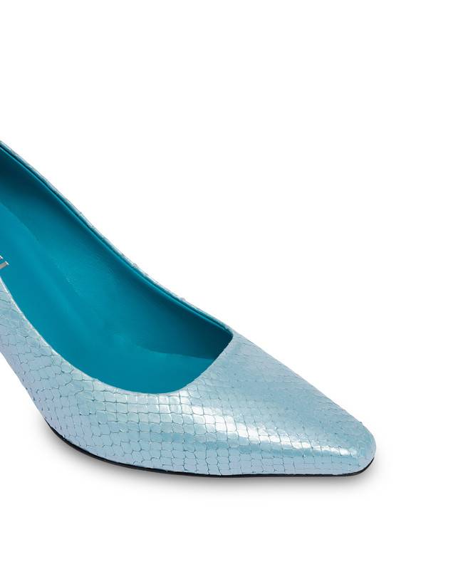 Pollini Décolleté Con Stampa Pitone Iridescente Cote D'azur Pool Promozione Limitata