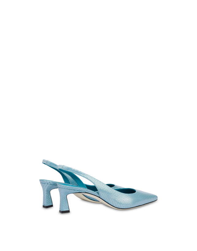Pollini Slingback Con Stampa Pitone Iridescente Cote D'azur Pool Sottocosto