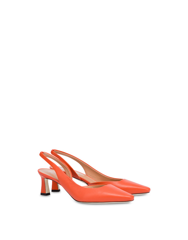 Pollini Slingback In Nappa Cote D'azur Coral Convenienza