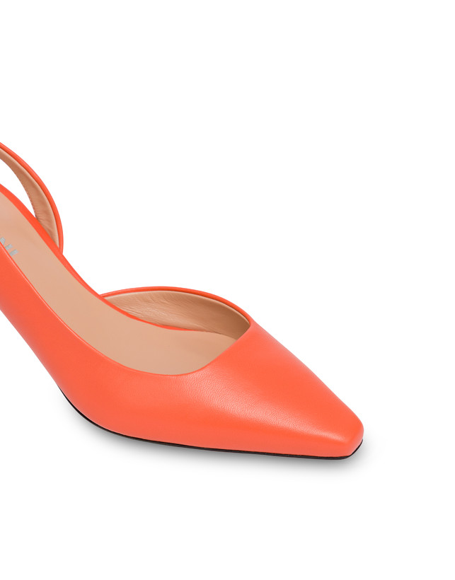 Pollini Slingback In Nappa Cote D'azur Coral Convenienza
