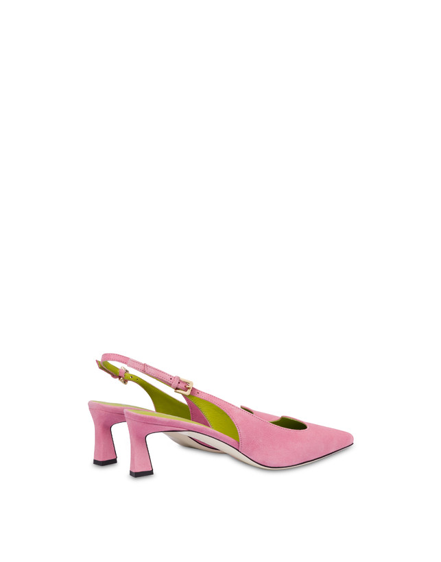 Pollini Slingback In Camoscio Wave Peonia Presa