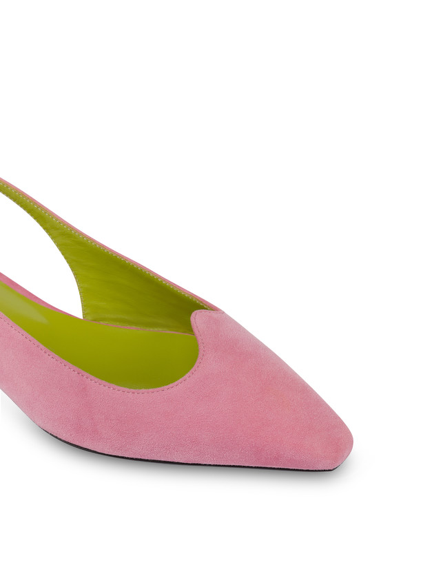 Pollini Ballerina Slingback In Nappa Cote D'azur Peonia Offerta
