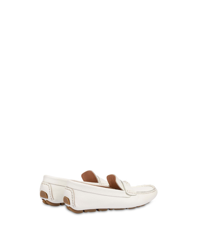 Pollini Mocassini Driver In Vitello Eazy Bianco Hotsell