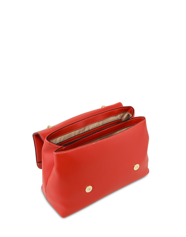 Pollini Borsa Top Handle Con Intreccio Agadir Arancio Vendite Flash