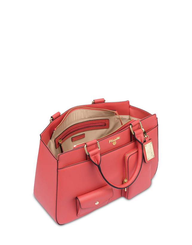 Pollini Borsa Doppio Manico Eclectic Arancio In Saldo