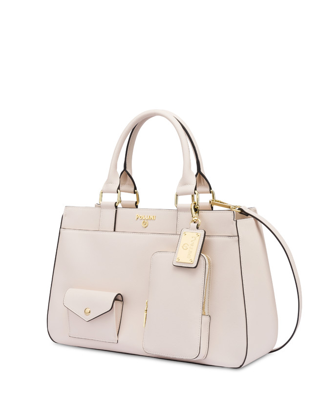 Pollini Borsa Doppio Manico Eclectic Avorio Nuova