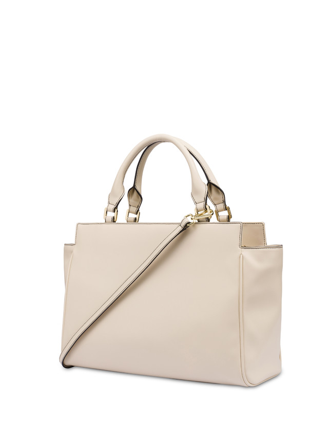 Pollini Borsa Doppio Manico Half Moon Avorio/avorio Moda