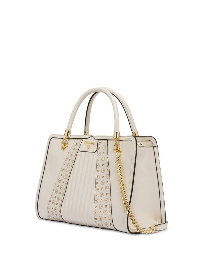 Pollini Borsa Doppio Manico Shell Avorio/avorio Italia