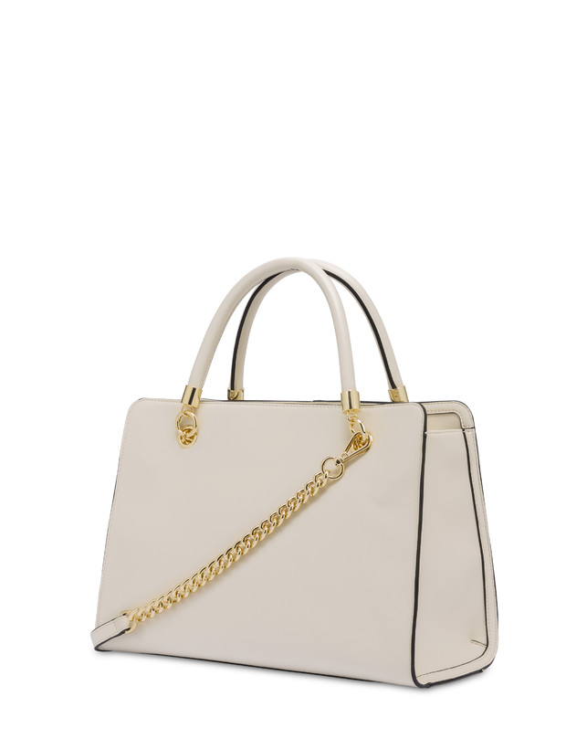 Pollini Borsa Doppio Manico Shell Avorio/avorio Italia
