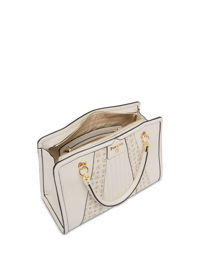 Pollini Borsa Doppio Manico Shell Avorio/avorio Italia