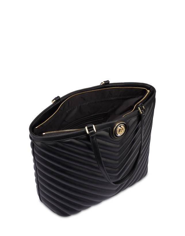 Pollini Tote Bag Matelassé Sunbeam Nero Pezzi Unici