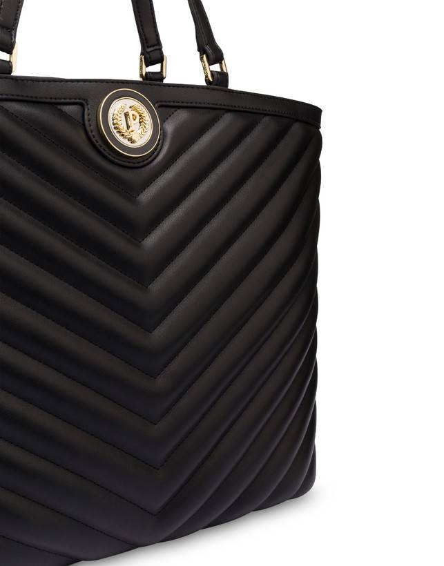 Pollini Tote Bag Matelassé Sunbeam Nero Pezzi Unici